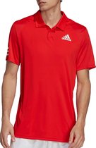 adidas adidas Club 3-Stripes Polo  Sportpolo - Maat M  - Mannen - rood/wit