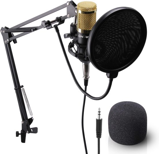 Microphone à condensateur Unique avec bras - Micro Pro - USB & Mini Jack -  Capuchon