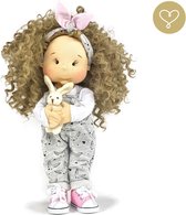 Lullu Dolls - Nina - Luxe Handgemaakte pop - Soft touch - Duurzaam - Unieke poppen - Stoffen pop - Sint tip