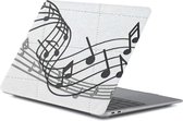 Macbook Case Cover Hoes voor Macbook Air 13 inch 2020 A2179 - A2337 M1 - Muzieknoten