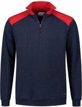 Santino Tokyo 2color Zip sweater (280g/m2) - Marine | Rood - L