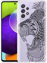 Hoesje Geschikt voor Samsung Galaxy A52s Leeuw Mandala