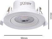 LCB - LED inbouwspot Dimbaar - 5W vervangt 50W - 3000K warm wit licht - Kantelbaar