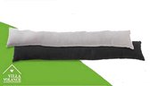 Villa Volance Tochtrol MIKA - Windstopper - Deurstopper - Zwart - 100% Katoen - 85 x 15 cm