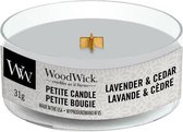 2 stuks Woodwick Lavender & Cedar Petite Candle