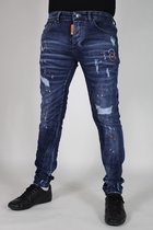 Slimfit jeans DSQRRED7 Blauw
