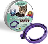 Natuurlijke Vlooienband - Katten - Paars - zonder giftige pesticiden - 100% natuurlijk - vlooien en teken - milieuvriendelijk - geur halsband