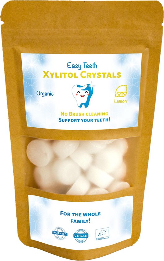 Easy Teeth Xylitol Crystals Lemon 1000 gram bol