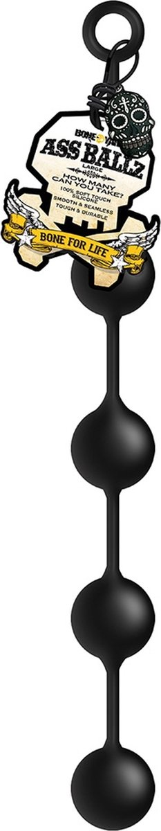 Goedkoopste Boneyard (All) Ass Ballz - Anal Beads - L black