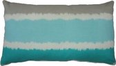 Hoyz | Kussen Tye Dye Turquoise/ | 30 X 50 | Sierkussen Voor Woonkamer Of Slaapkamer