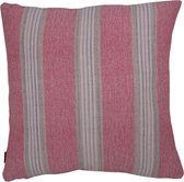 Hoyz | Kussen Vertical Stripe Dark Roze | 45 X 45 | Sierkussen Voor Woonkamer Of Slaapkamer