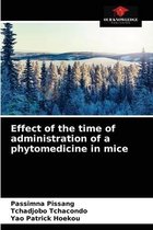 Effect of the time of administration of a phytomedicine in mice