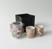 Rustik Lys - Geschenkset - Cadeau pakket - Giftbox - Kadoset - Weckpot - Waxinelichtjes - Waxinelichthouders