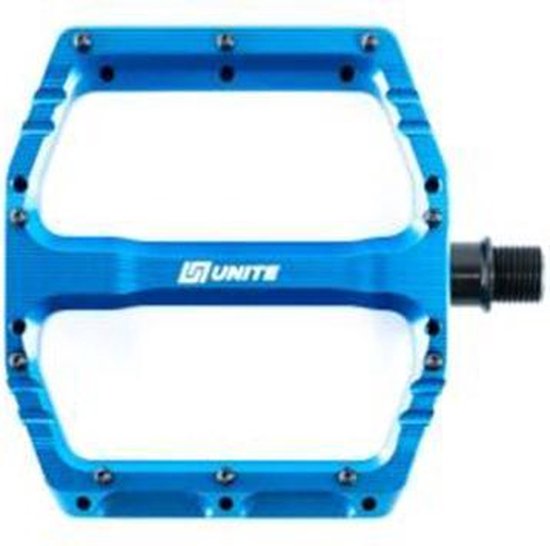 Unite Components Flat Pedal - BLAUW | Flat instinct pedal | Flat pedalen | Mountainbike pedalen