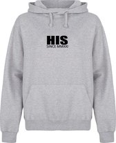 HIS & HERS couple hoodies grijs (HIS - maat XL) | Gepersonaliseerd met datum | Matching hoodies | Koppel hoodies