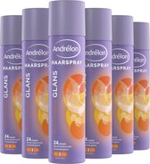 Andrélon Haarspray Glans - 6 x 250 ml - Voordeelverpakking