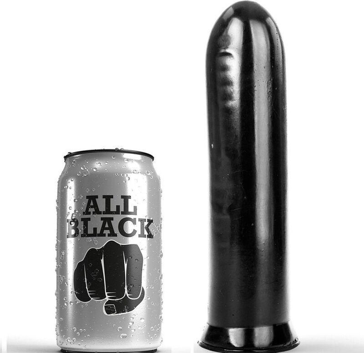 Goedkoopste All Black Zwarte anaal dildo 19.5 cm
