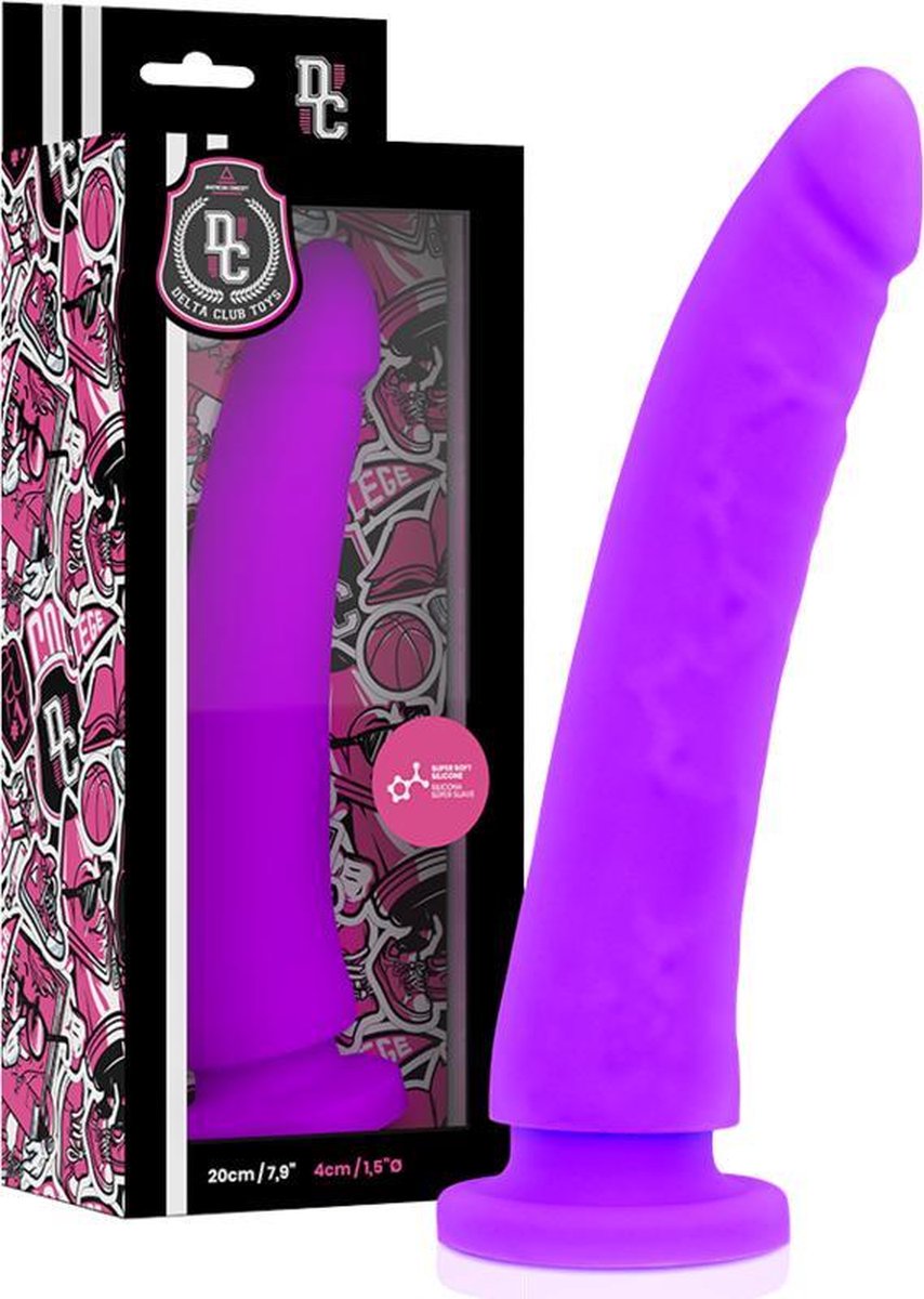 Goedkoopste DELTACLUB | Delta Club Toys Dong Purple Silicone 20 X 4cm