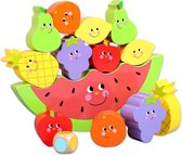 Balansspel Fruit - Educatief Speelgoed - Houten Speelgoed - Balans Speelgoed - Montessori Speelgoed