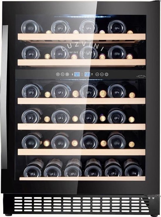 Koelkast: Inbouw wijnkoelkast LuzVini LV45 - Wijnkoelkast met 2 temperatuurzones - 138 Liter, van het merk luzVini