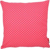 Hoyz | Kussen Duo Dot Rood | 45 X 45 | Sierkussen Voor Woonkamer Of Slaapkamer
