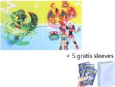 Verzamelmap + 5 gratis sleeves – Geschikt Voor pokemon kaarten – 240 kaarten - map - opslag - mapje - pocket - opbergmap – opberg – verzamelmap – box – mini portfolio – verzamelmap groot - ka