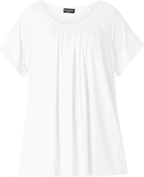 BASE LEVEL CURVY Yokia T-Shirt - White - maat X-0(44)