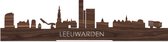 Standing Skyline Leeuwarden Notenhout - 40 cm - Woon decoratie om neer te zetten en om op te hangen - Meer steden beschikbaar - Cadeau voor hem - Cadeau voor haar - Jubileum - Verjaardag - Housewarming - Aandenken aan stad - WoodWideCities