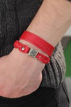 Khoshal Anker Armband Unisex | Fashion | Anker | Cadeau | 2-Delig | Roodkleurig | Sieraden |