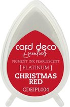 Card Deco Essentials Fast-Drying Pigment Ink Pearlescent Christmas Red
