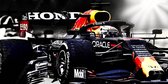 JJ-Art (Glas) | Honda Red Bull F1 auto 2021 Max Verstappen | Formule 1, sport, race, modern, sfeer | Foto-schilderij-glasschilderij-acrylglas-acrylaat-wanddecoratie | KIES JE MAAT