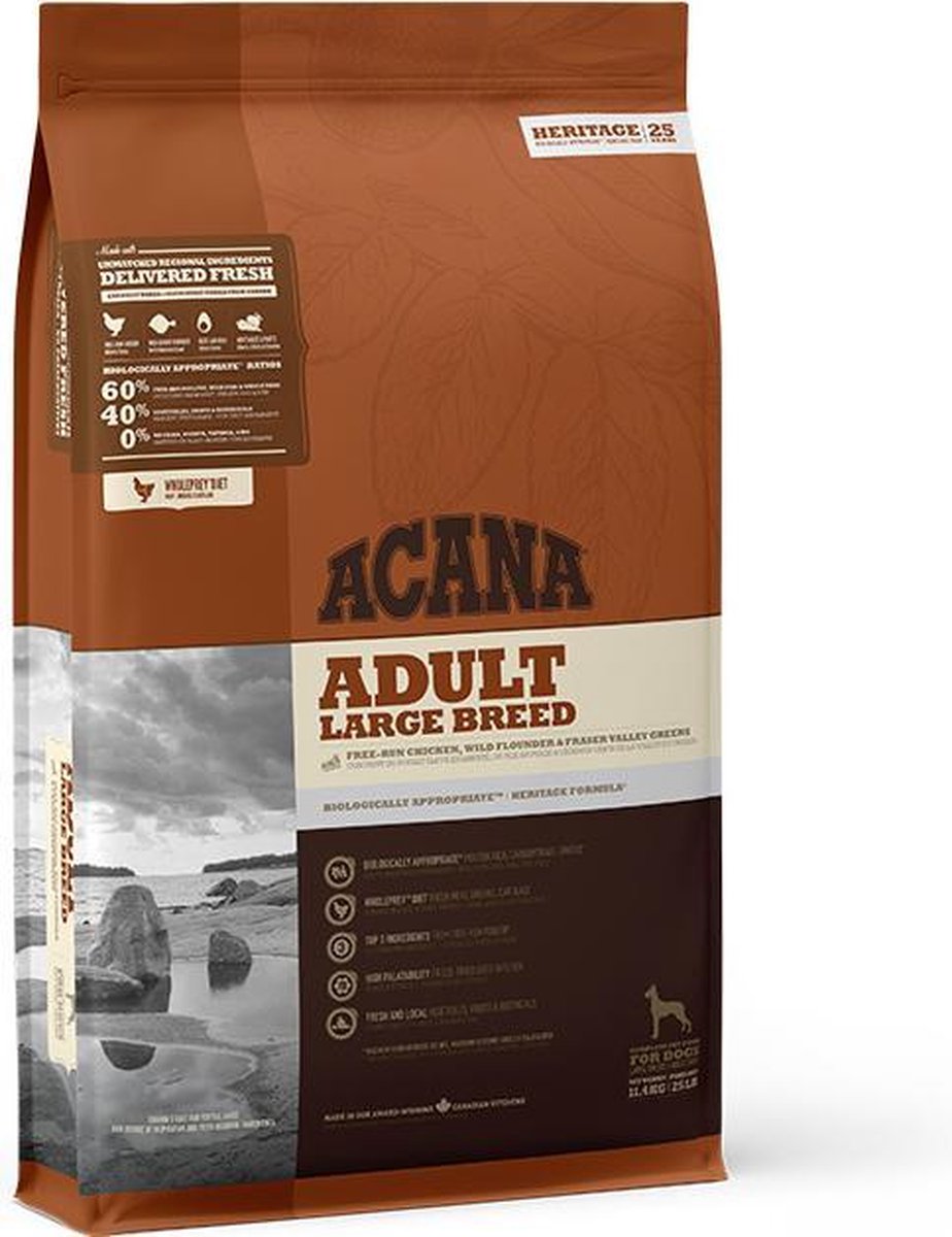 Acana HERITAGE Adult Large Breed 11.4 kg. | 11.4 kilogram