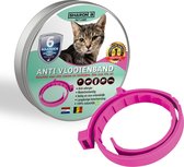 Biologische Vlooienband Voor Katten | Roze | Zonder Fibronil, Flumetrine, Imidaclorid of Diazinon | 100% natuurlijk | Tegen vlooien en teken | Milieuvriendelijk en effectief