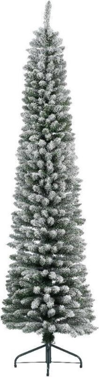 Pencil Pine snowy NF 150cm - groen/wit | Kerst | Kerstboom