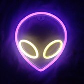 Neon Sign | Alien Hoofd | Muurdecoratie Kunst Nachtlampje