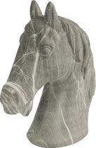 Decoratief Paardenhoofd Karl | Grijs | 29 cm