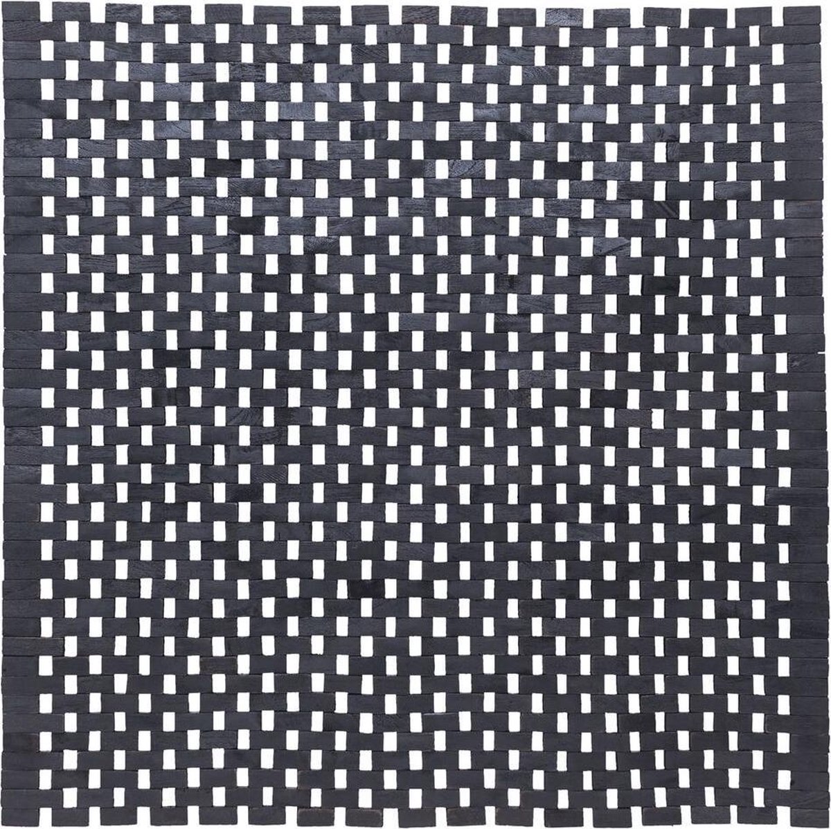 Sealskin - Woodblock Badmat 60x60 cm - Teak - Zwart