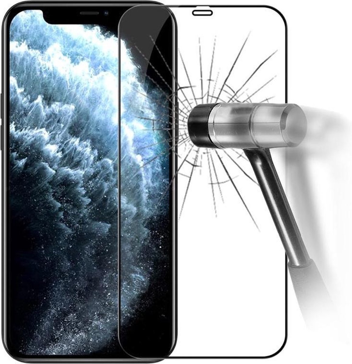 Sino Tech - Tempered Glass - FULL Screen Protector - iPhone 13 / 13 Pro (6.1