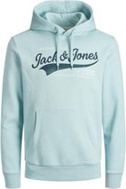 Jack & Jones Trui Jjelogo Sweat Hood 2 Col 21/22 Noos 12189736 Winter Sky/reg Mannen Maat - L