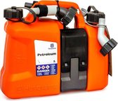 Husqvarna Combi benzine olie can 5 + 2,5 Liter met opbergvak