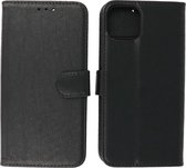 iPhone 13 Mini Hoesje - Book Case Telefoonhoesje - Kaarthouder Portemonnee Hoesje - Wallet Case - Zwart