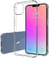 Hoesje geschikt voor Apple iPhone 13 - Clear Hard PC Case - Siliconen Back Cover - Shock Proof TPU - Transparant