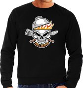 Reaper bbq / barbecue sweater zwart - cadeau trui voor heren - verjaardag / vaderdag kado S