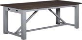 Eetkamertafel | napoli | teakhout | wit | 180 x 90 x 78(h) cm