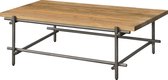 Salontafel | pesaro | gerecycled teakhout | antraciet | 137 x 75 x 40(h) cm