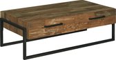 Salontafel | potenza | gerecycled teakhout | wit | 141 x 75 x 40(h) cm