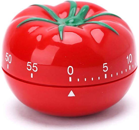 Taille Unique Red JoyFan Tomate Rappel de minuteur de Cuisine mécanique Cuisson Réveil Dessin animé Minuteur Minuteur de Cuisson Plastique