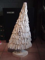 Kerstboom van wit hout