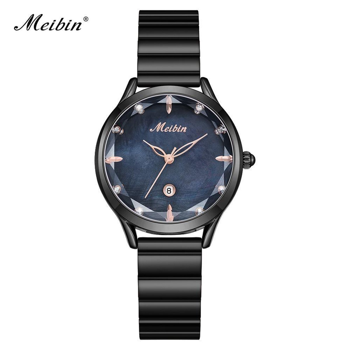 Longbo - Meibin - Dames Horloge - Zwart/Zwart - 33mm (Productvideo)