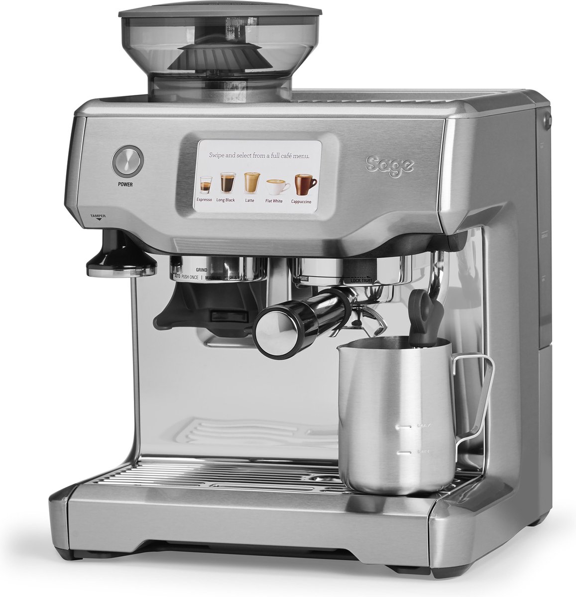 Afbeelding 3 van Sage the Barista Touch™ Brushed Stainless Steel Pistonmachine RVS